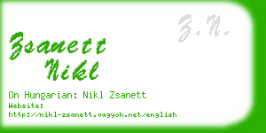 zsanett nikl business card